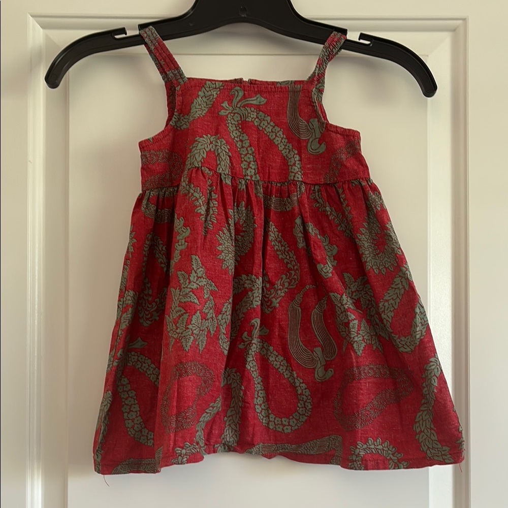 Red and Green Floral Sundress